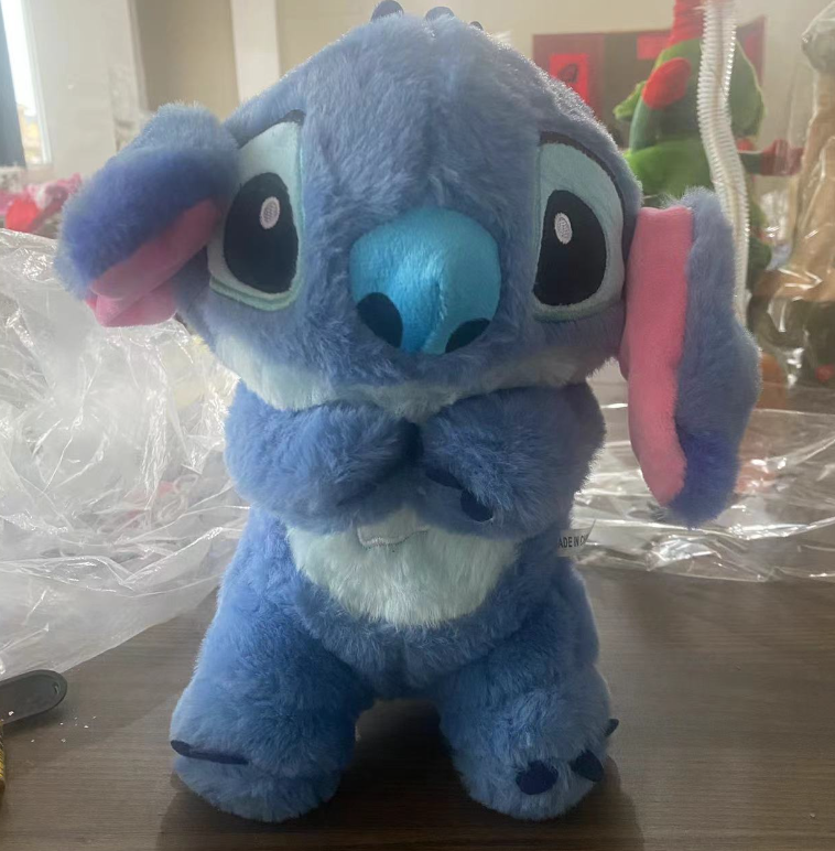 Kawaii Stitch Plush – Musical Soothing Doll with Light & Airbag
