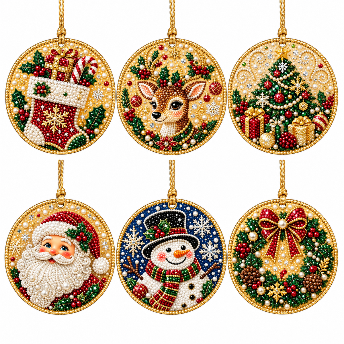 Christmas DIY Diamond Painting Ornaments