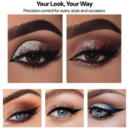 🔥 24-Hour Waterproof & Smudge-Proof Precision Liquid Eyeliner Pen