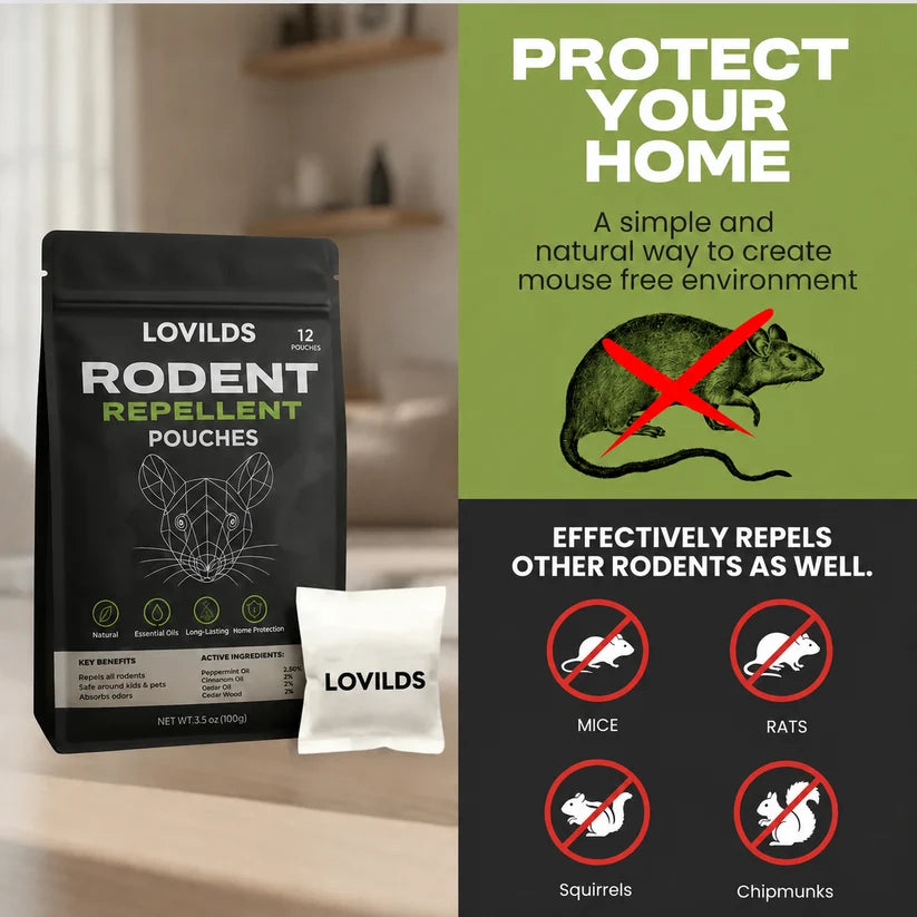 LOVILDS™ Natural Rodent Repellent Pouches