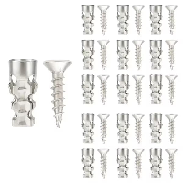 🔩 6×14mm Short Expansion Screw Set for Cabinet Hinge Repair & Stripped Thread Restoration