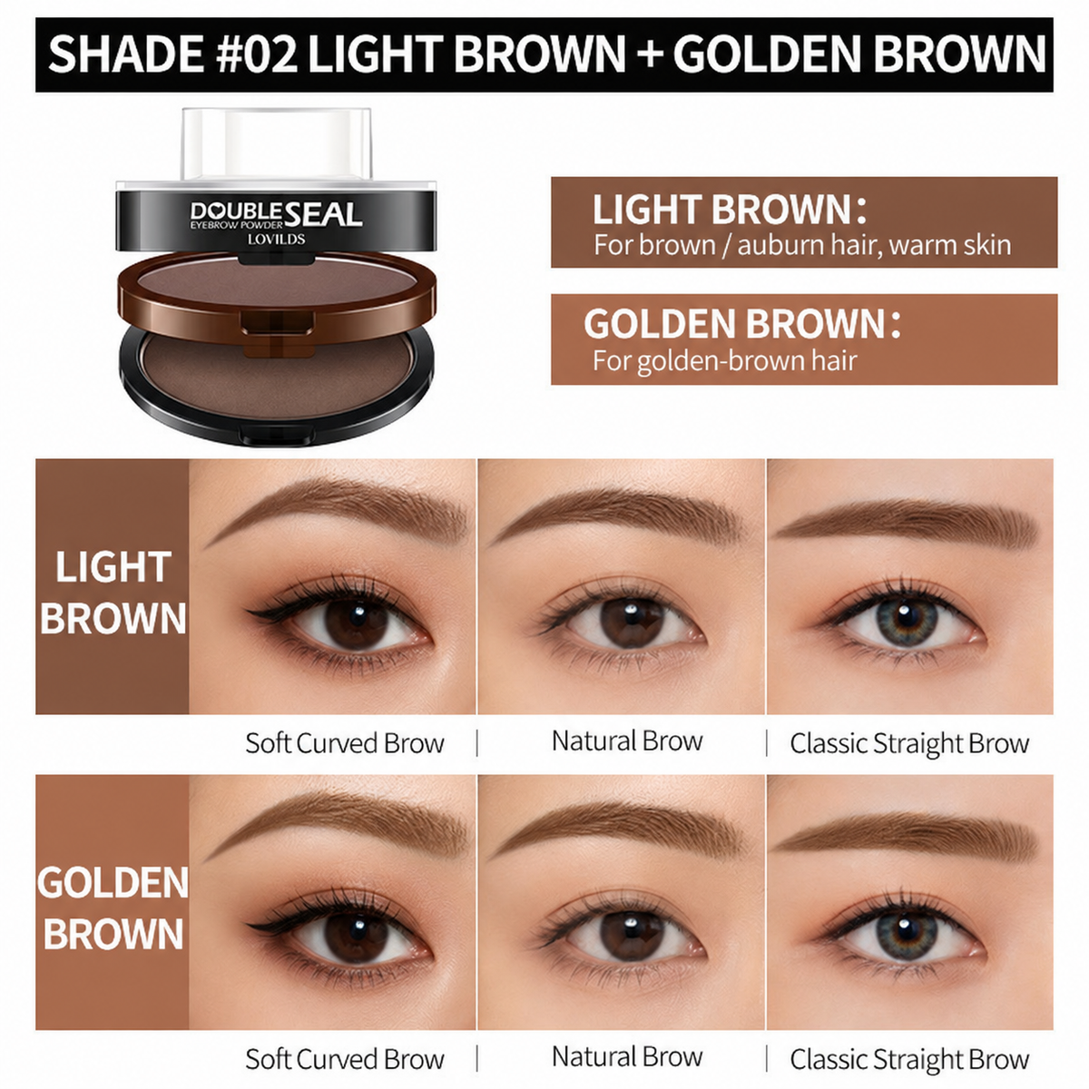 2-Color Eyebrow Stamp Kit