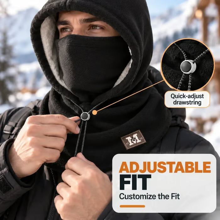 3-in-1 Fleece Winter Hood – Face & Neck Warmer