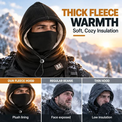 3-in-1 Fleece Winter Hood – Face & Neck Warmer