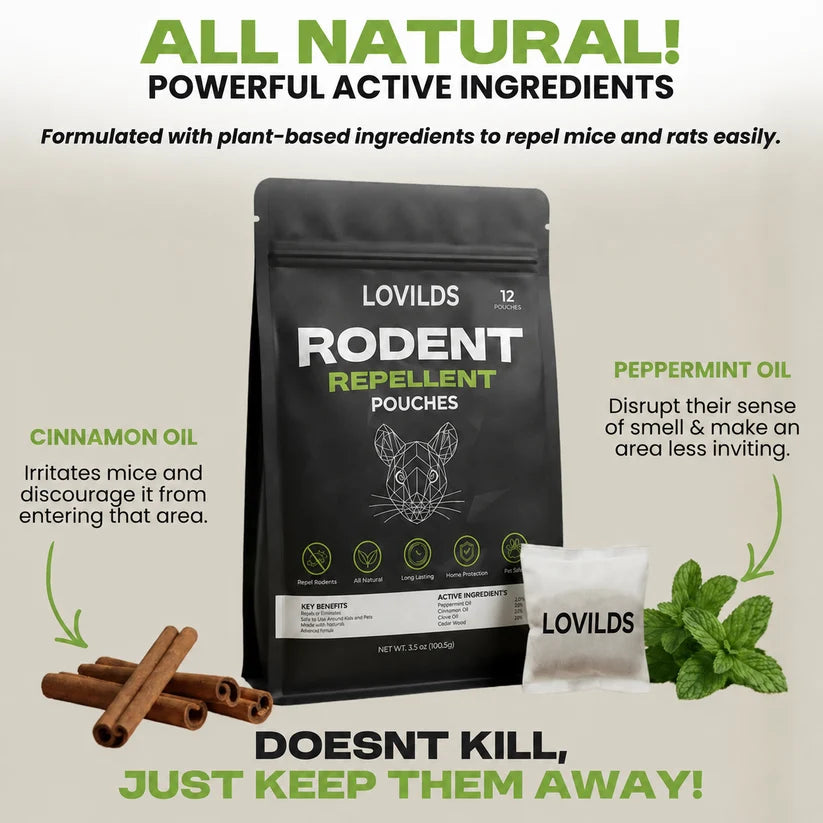 LOVILDS™ Natural Rodent Repellent Pouches