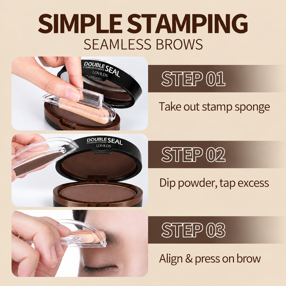 2-Color Eyebrow Stamp Kit