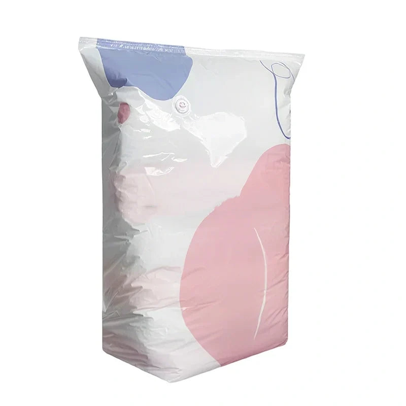 No-Pump Vacuum Storage Bags – Space-Saving Compression Bags for Clothes & Bedding