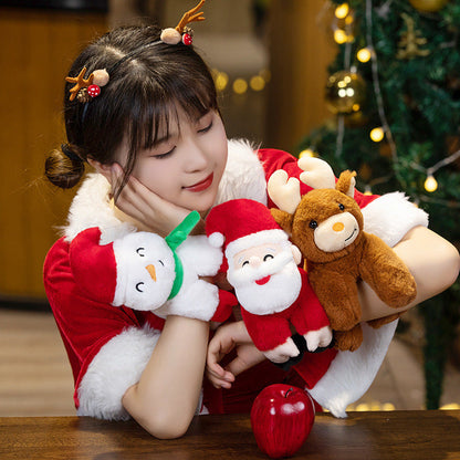 Christmas Papa Circle Elk Bracelet Children's Plush Toys Christmas Gift Christmas Tree Bracelet