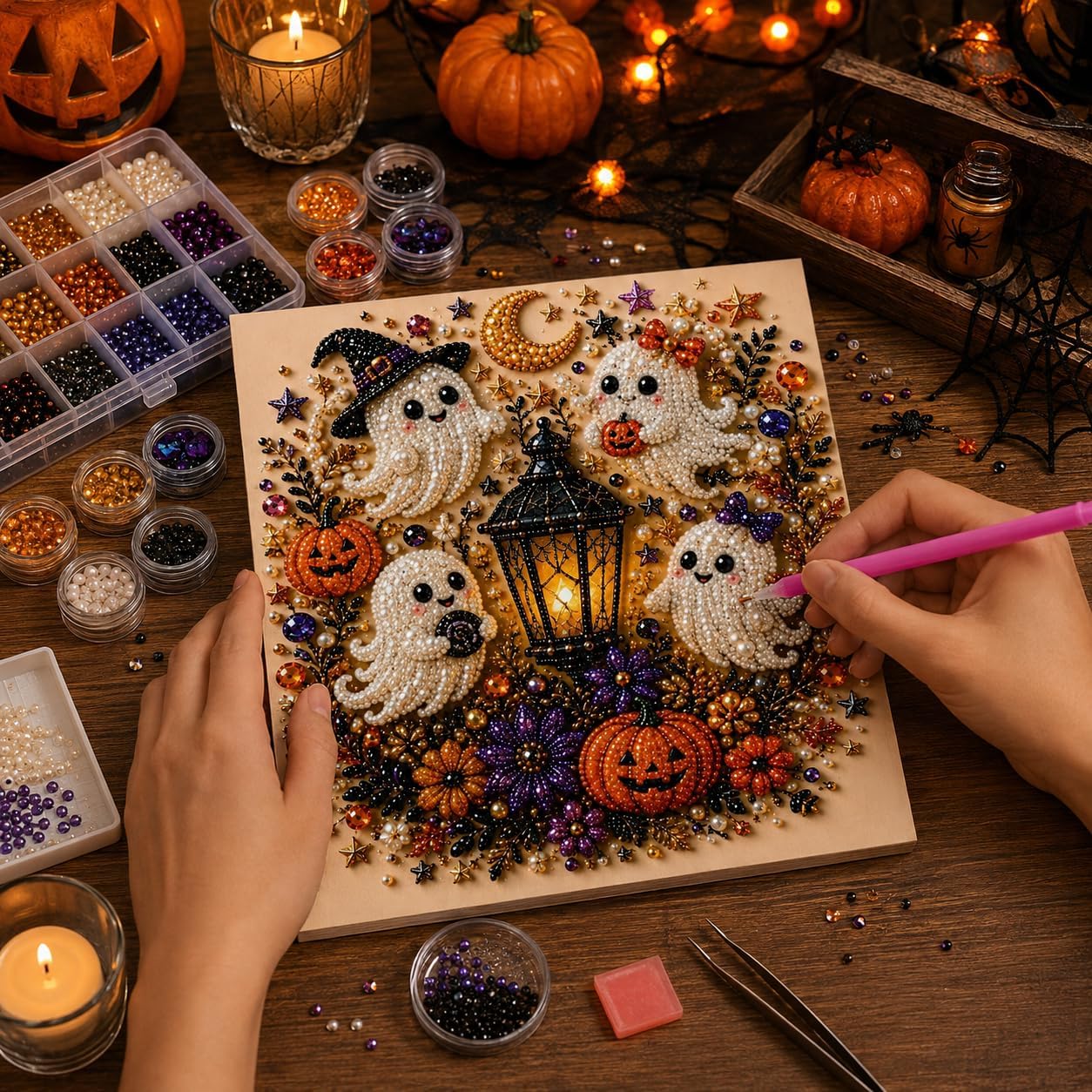 ✨50K+ SOLD!🎃 Halloween Pearl Art DIY Kit
