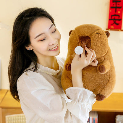 Capybara Plush Simulation Capibara Anime Fluffty Toy Cute Doll Stuffed Animals Soft Doll Plush Christmas Thanksgiving Gift