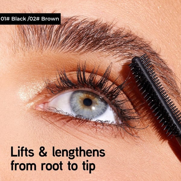 ✨ Smudge-Proof Fiber Mascara for All-Day Long Lashes
