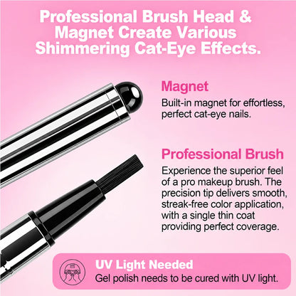 Portable Cat-Eye Gel Manicure Kit