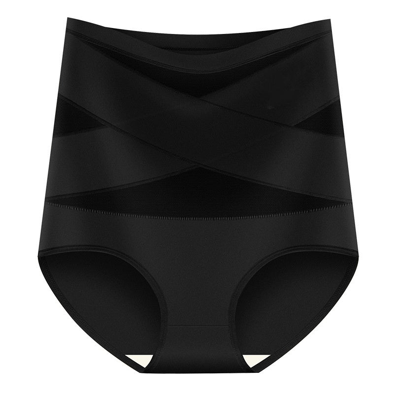 ✨Plus-Size High-Waist Cross Tummy Control Panties