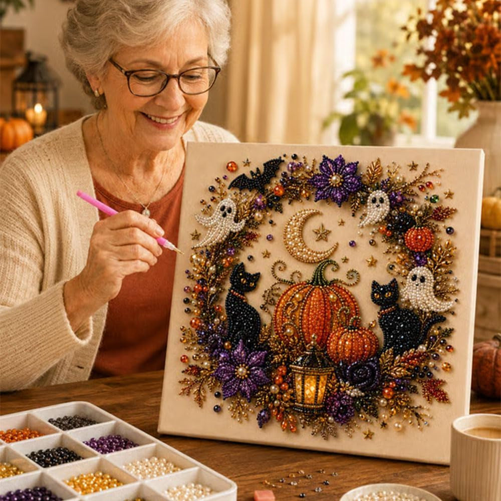✨50K+ SOLD!🎃 Halloween Pearl Art DIY Kit