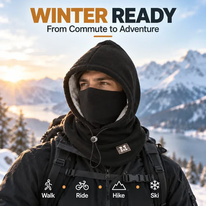 3-in-1 Fleece Winter Hood – Face & Neck Warmer