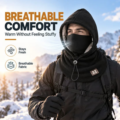 3-in-1 Fleece Winter Hood – Face & Neck Warmer