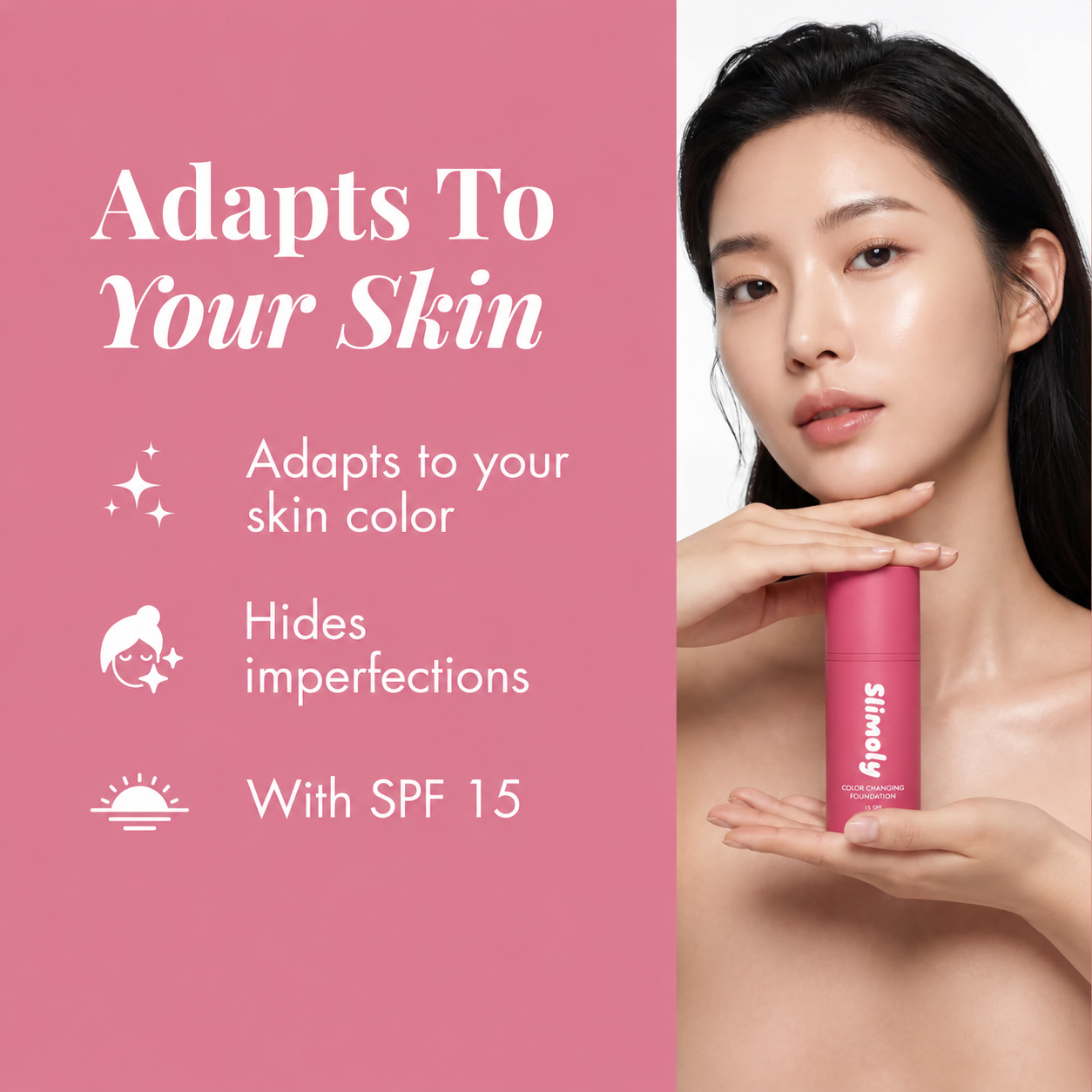 Slimoly Skin-Adapting Foundation – Color-Matching Liquid Foundation
