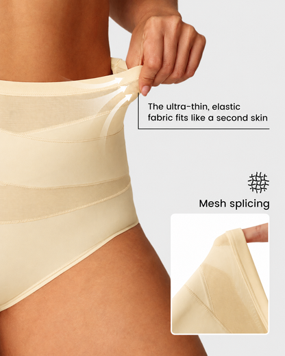 ✨Plus-Size High-Waist Cross Tummy Control Panties