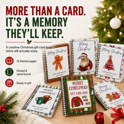 12-Page Christmas Gift Card Surprise Book – Make Every Gift More Fun