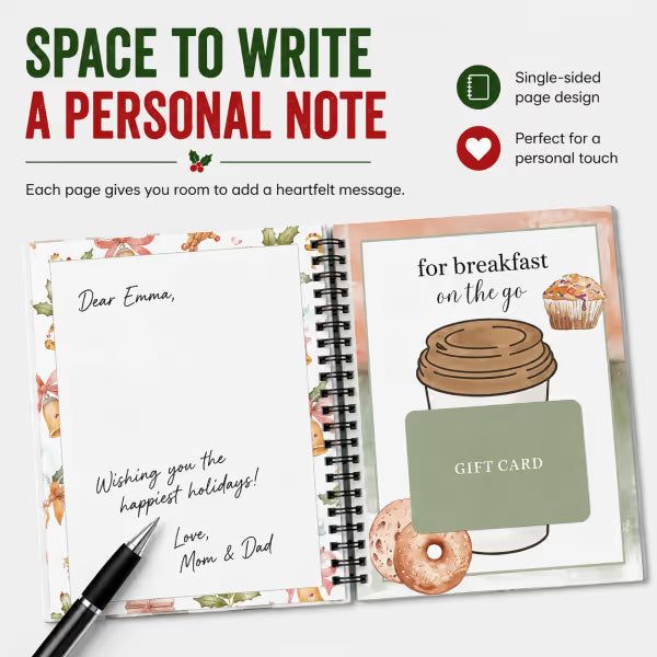 12-Page Christmas Gift Card Surprise Book – Make Every Gift More Fun