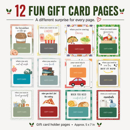 12-Page Christmas Gift Card Surprise Book – Make Every Gift More Fun