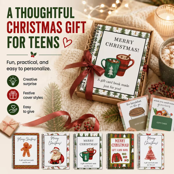 12-Page Christmas Gift Card Surprise Book – Make Every Gift More Fun