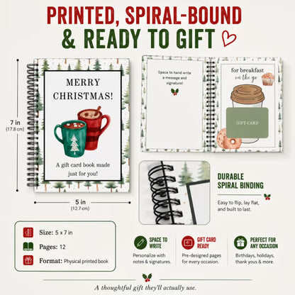 12-Page Christmas Gift Card Surprise Book – Make Every Gift More Fun