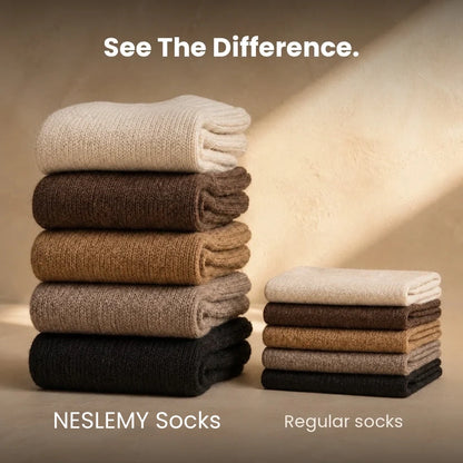 NESLEMY Warm Boot Socks- The Coziest Slouchy Boot Socks (5 Pairs)