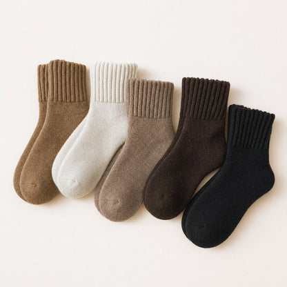 NESLEMY Warm Boot Socks- The Coziest Slouchy Boot Socks (5 Pairs)